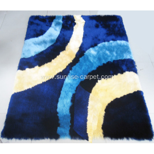 Polyester shaggy modern design carpet
